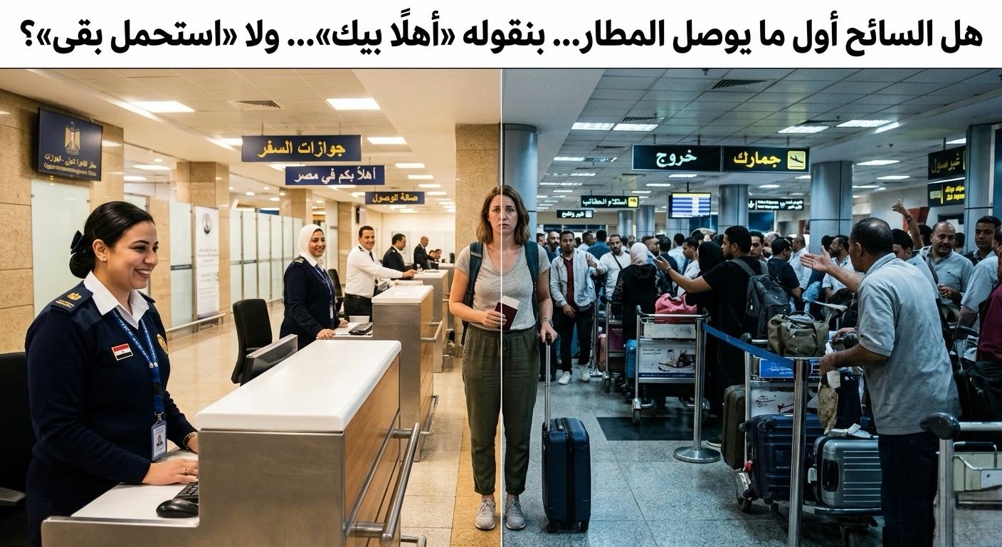 تجربة السائح في المطار