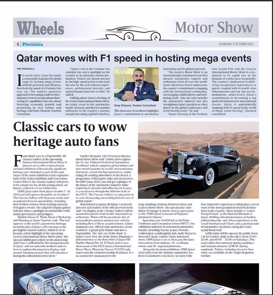 Qatar Moves with F1 Speed in Hosting Mega Events — The Peninsula